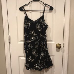 Black flower dress